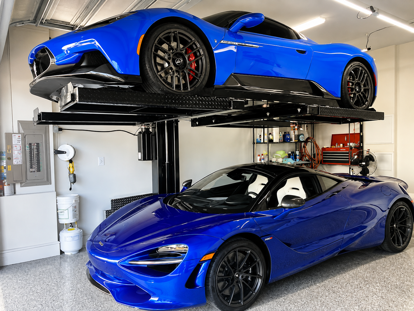 Car Lifts & Through-the-Floor Lifts installed in a private residence